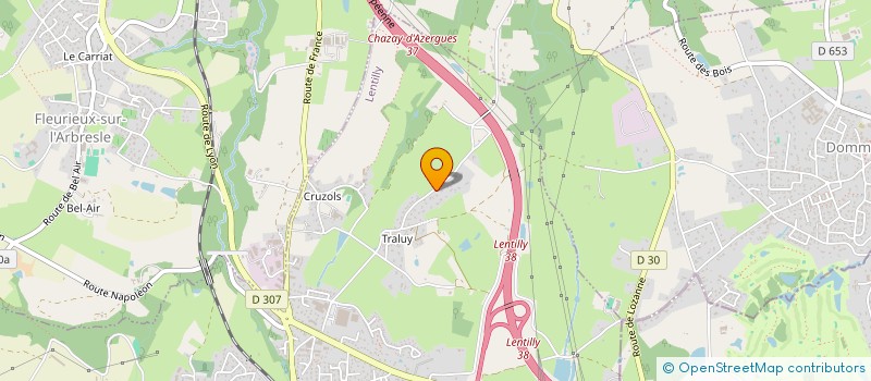 localisation de l'entreprise NALA  LENTILLY