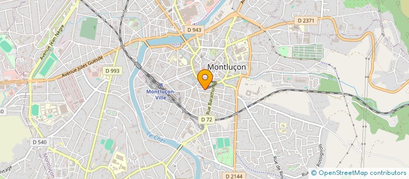 localisation de l'entreprise NALA à MONTLUCON