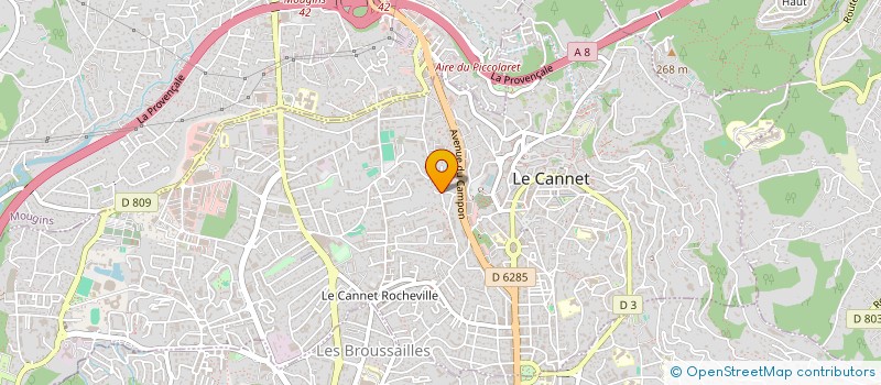 localisation de l'entreprise NALA à LE CANNET