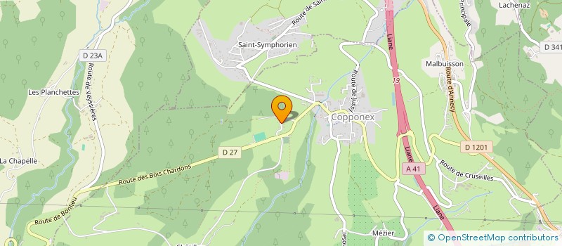 localisation de l'entreprise NALA  COPPONEX