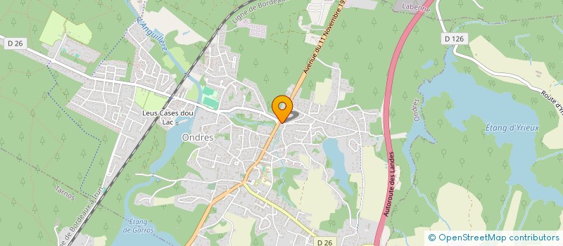 localisation de l'entreprise NALA  ONDRES