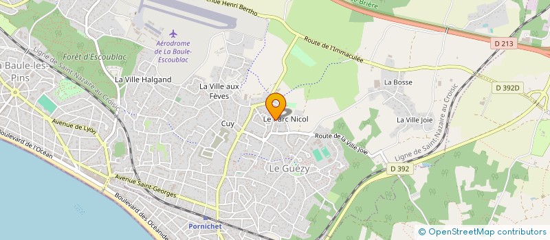 localisation de l'entreprise NALA DIFFUSION à LA BAULE-ESCOUBLAC