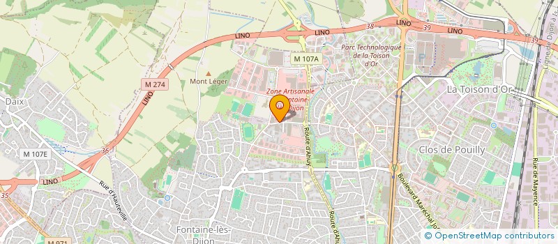 localisation de l'entreprise NALA HOLDING  FONTAINE-LES-DIJON