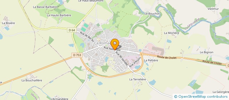 localisation de l'entreprise NALAUMA INVEST  LA ROMAGNE