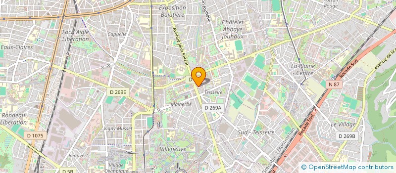 localisation de l'entreprise NALI à GRENOBLE