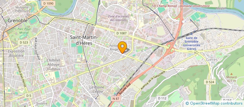 localisation de l'entreprise NALI  SAINT-MARTIN-D'HERES