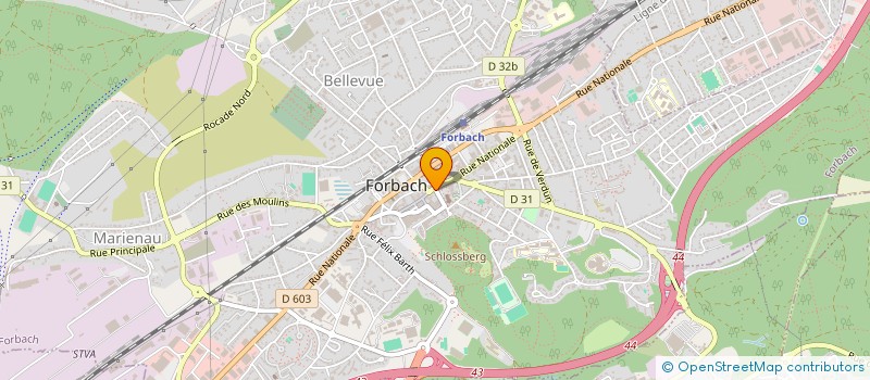 localisation de l'entreprise NALI RESTAURANT & LOUNGE  FORBACH