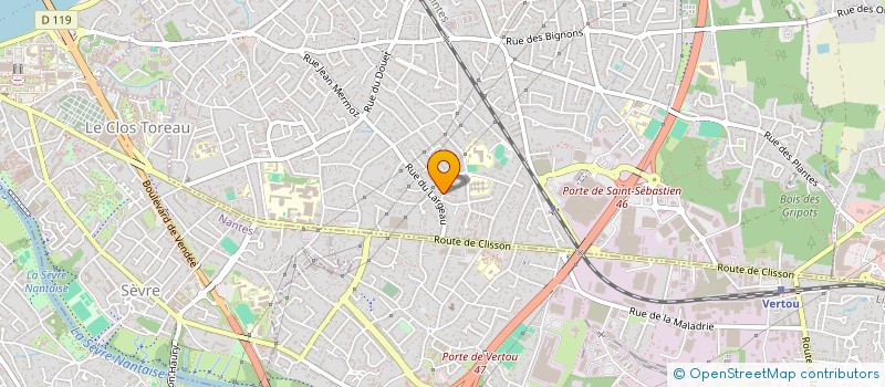 localisation de l'entreprise NALICHA à SAINT-SEBASTIEN-SUR-LOIRE