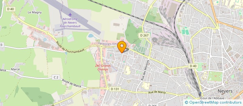 localisation de l'entreprise NALIN à NEVERS