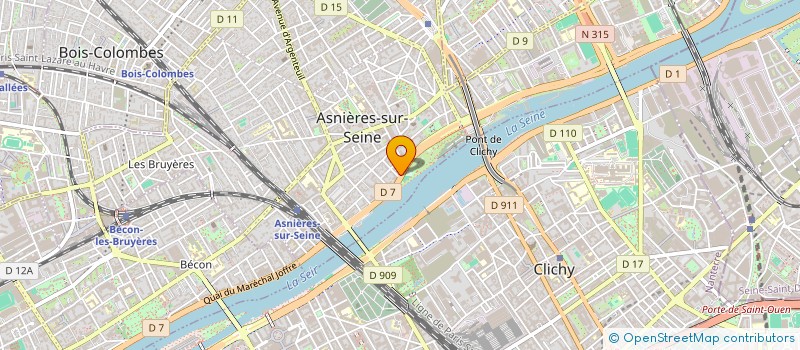 localisation de l'entreprise NALISTE à ASNIERES-SUR-SEINE