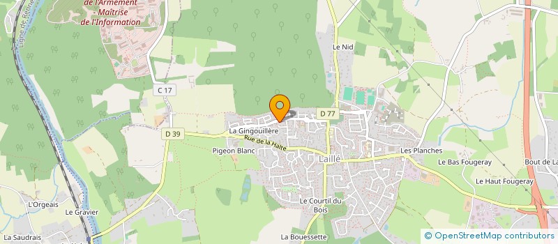 localisation de l'entreprise NALITE  LAILLE