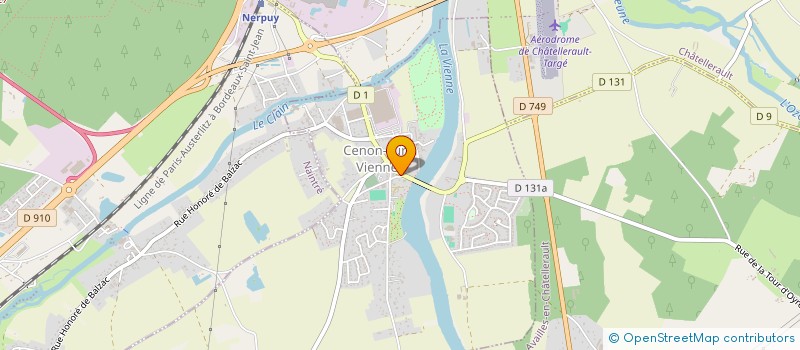 localisation de l'entreprise NALLET  CENON-SUR-VIENNE