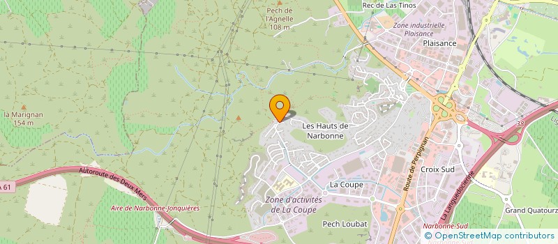 localisation de l'entreprise NALLI à NARBONNE
