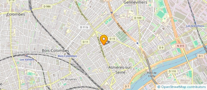 localisation de l'entreprise NALM LOCATION à ASNIERES-SUR-SEINE