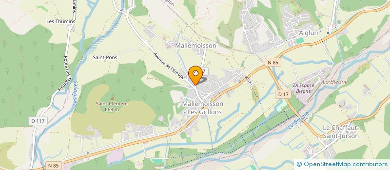 localisation de l'entreprise NALMAN  MALLEMOISSON