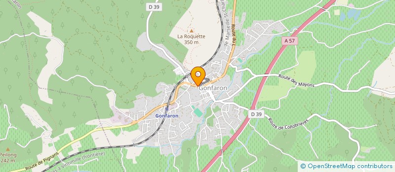 localisation de l'entreprise NALO ASCENSEURS à GONFARON