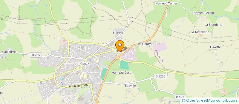 localisation de l'entreprise NALOTHIS à LES PIEUX