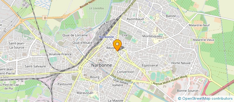 localisation de l'entreprise NALOU à NARBONNE