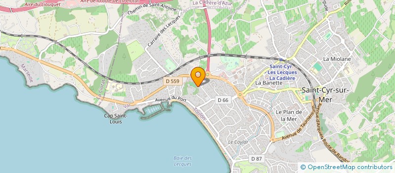localisation de l'entreprise NALTA à SAINT-CYR-SUR-MER