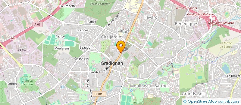 localisation de l'entreprise NALTHEA  GRADIGNAN