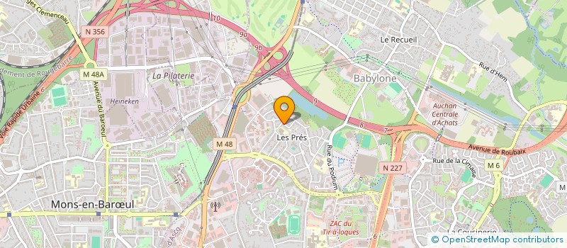 localisation de l'entreprise NALTOO à VILLENEUVE-D'ASCQ