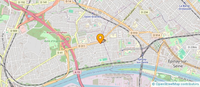 localisation de l'entreprise NALYS AMBULANCES à ARGENTEUIL
