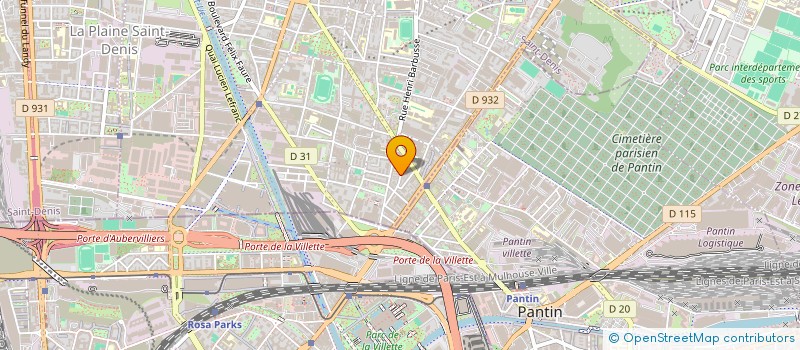 localisation de l'entreprise NAM à AUBERVILLIERS