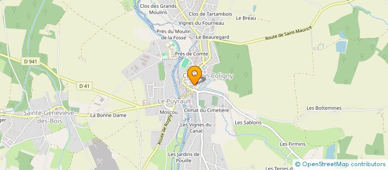 localisation de l'entreprise NAM JAI YOGA ET MEDITATION à CHATILLON-COLIGNY