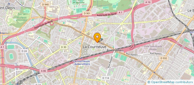localisation de l'entreprise NAM SERVICES à LA COURNEUVE