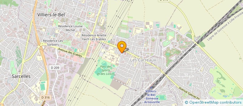 localisation de l'entreprise NAMAA  VILLIERS-LE-BEL