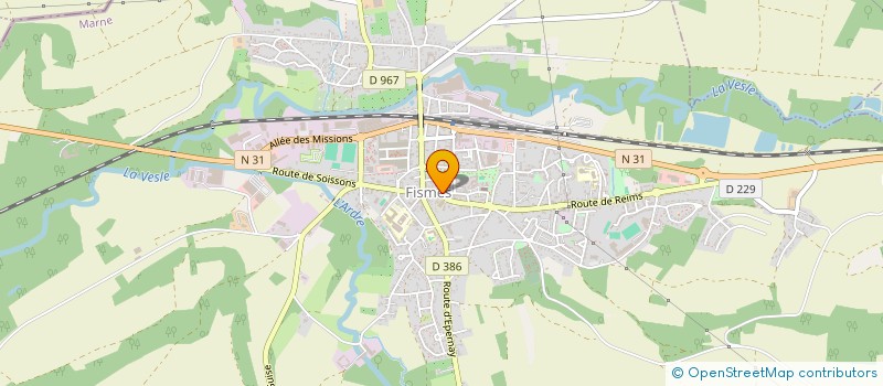 localisation de l'entreprise NAMAPAQ  FISMES