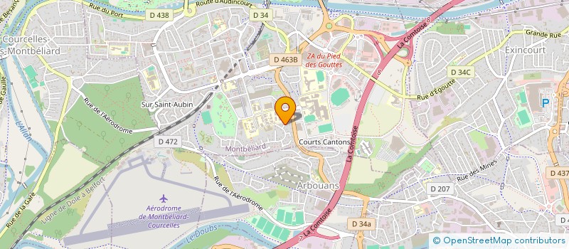 localisation de l'entreprise NAMASSANE  MONTBELIARD