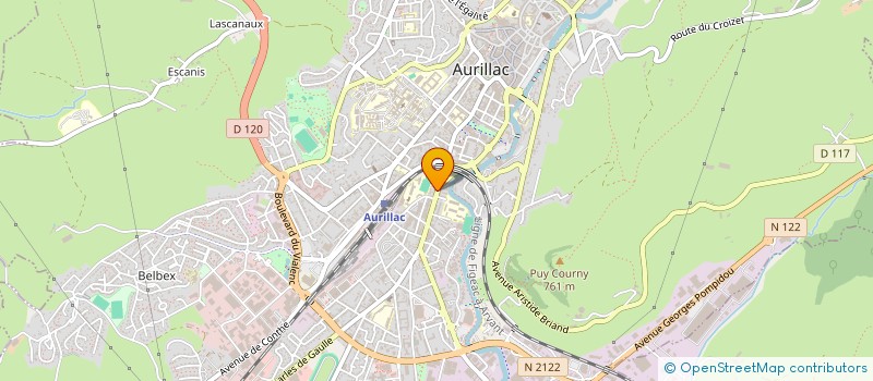 localisation de l'entreprise NAMASTE à AURILLAC