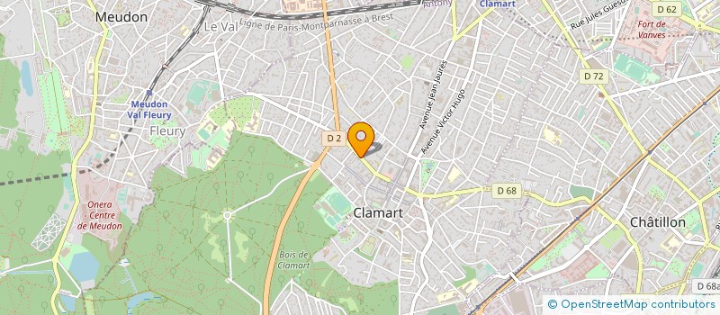localisation de l'entreprise NAMASTE à CLAMART