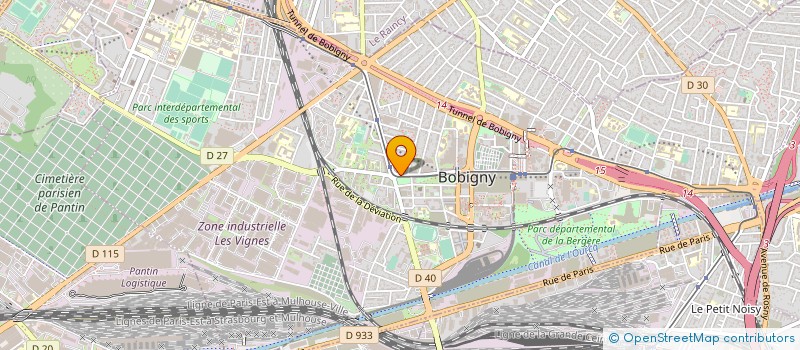 localisation de l'entreprise NAMASTE  BOBIGNY