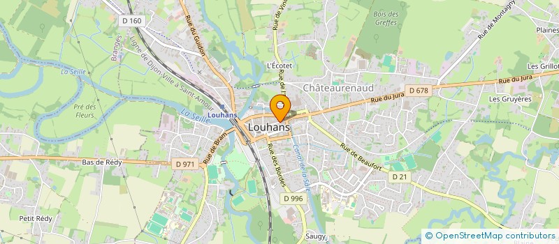 localisation de l'entreprise NAMASTE à LOUHANS