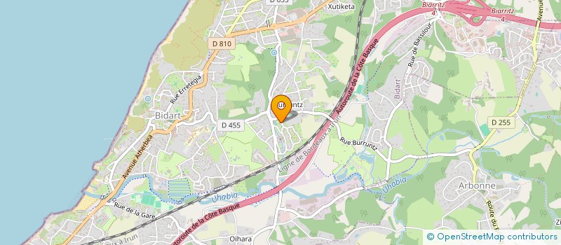 localisation de l'entreprise NAMBATOW à BIDART