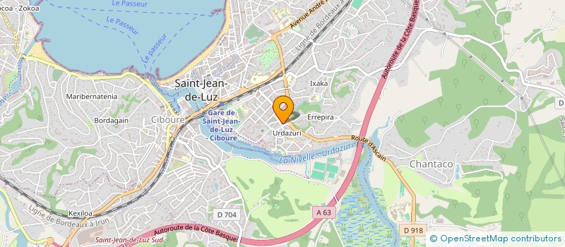 localisation de l'entreprise NAMELESS à SAINT-JEAN-DE-LUZ