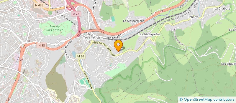 localisation de l'entreprise NAMIR  SAINT-ETIENNE