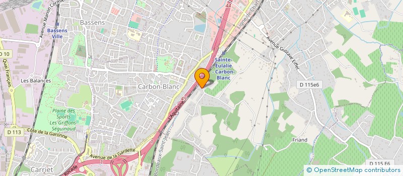 localisation de l'entreprise NAMMA à MERIGNAC