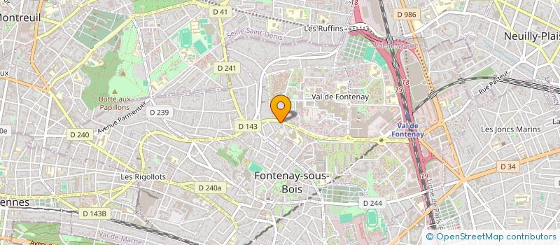 localisation de l'entreprise NAMMIA HOLDING à FONTENAY-SOUS-BOIS