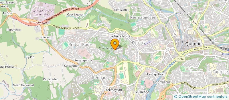 localisation de l'entreprise NAMOUIC à QUIMPER