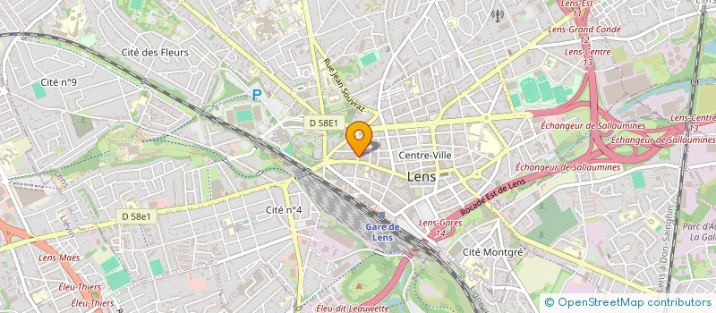 localisation de l'entreprise NANA à LENS