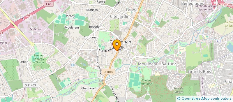 localisation de l'entreprise NANA-GRADIGNAN à GRADIGNAN