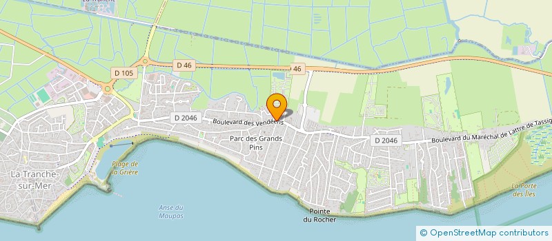 localisation de l'entreprise NANA PIZZA à LA TRANCHE-SUR-MER