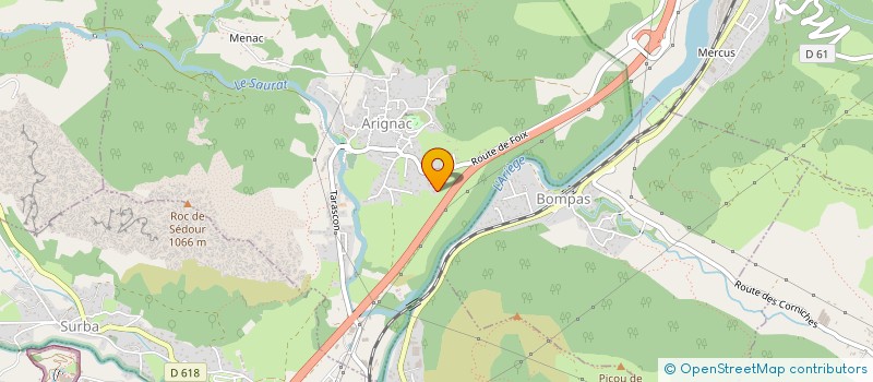localisation de l'entreprise NANACRUZ à ARIGNAC