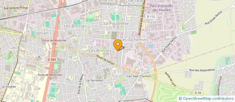 localisation de l'entreprise NANASERVICES  VAULX-EN-VELIN