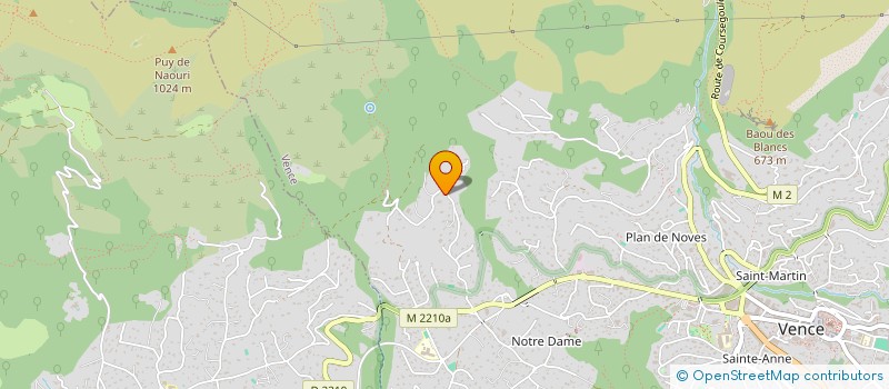 localisation de l'entreprise NANAVENCE  VENCE