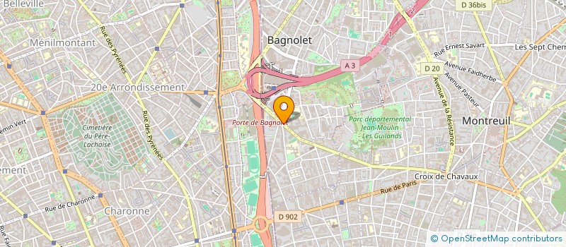 localisation de l'entreprise NANCELLE à BAGNOLET