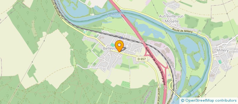 localisation de l'entreprise NANCY  BELLEVILLE